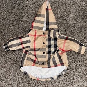Burberry Tan Plaid Dog Coat